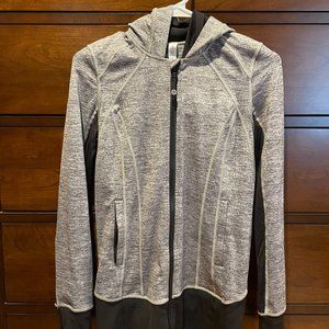 NWOT Lululemon Daily Practice Jacket Size 4 Space Dye Camo Blck Drk Slate / Blck